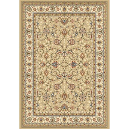 Dynamic Rugs Ancient Garden 2 ft. x 3 ft. 11 in. 57120-2464 Rug - Light Gold/Ivory AN24571202464